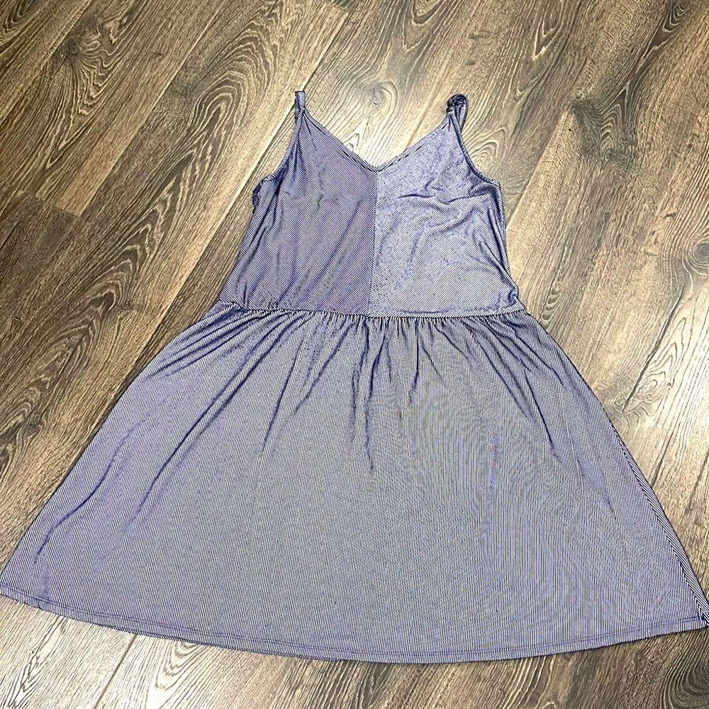 Navy stripe dress
